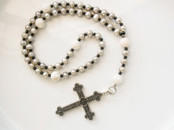 Rosary with antique cross